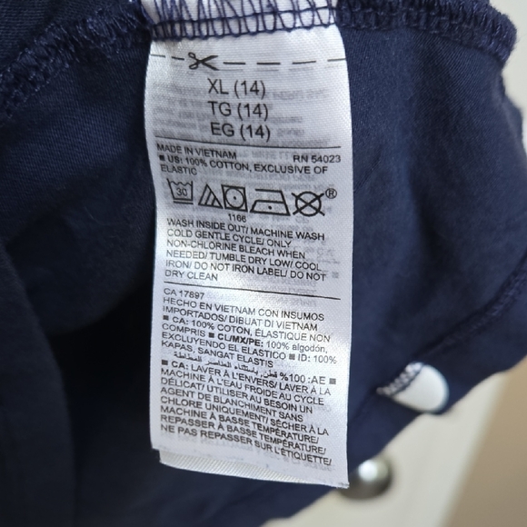 3/$25 Old Navy Girl XL Blue Garment Popka Doy Summer Dress - Picture 6 of 6